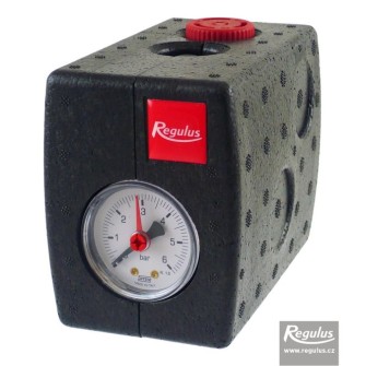 Katla ohutussõlm 3/4" 2,5 bar (kaitseklapp+manomeeter 0-4 bar+õhueraldaja) isolatsiooniga Regulus