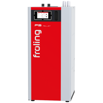 Pelletkatel P5 Pellet 15 kW vaakumtäitega / automaatse tuhaeraldusega Fröling