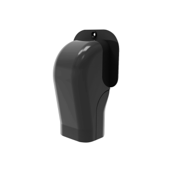 Seinakate tagaplaadiga EXCELLENS TM 72x64 mm karbikule must